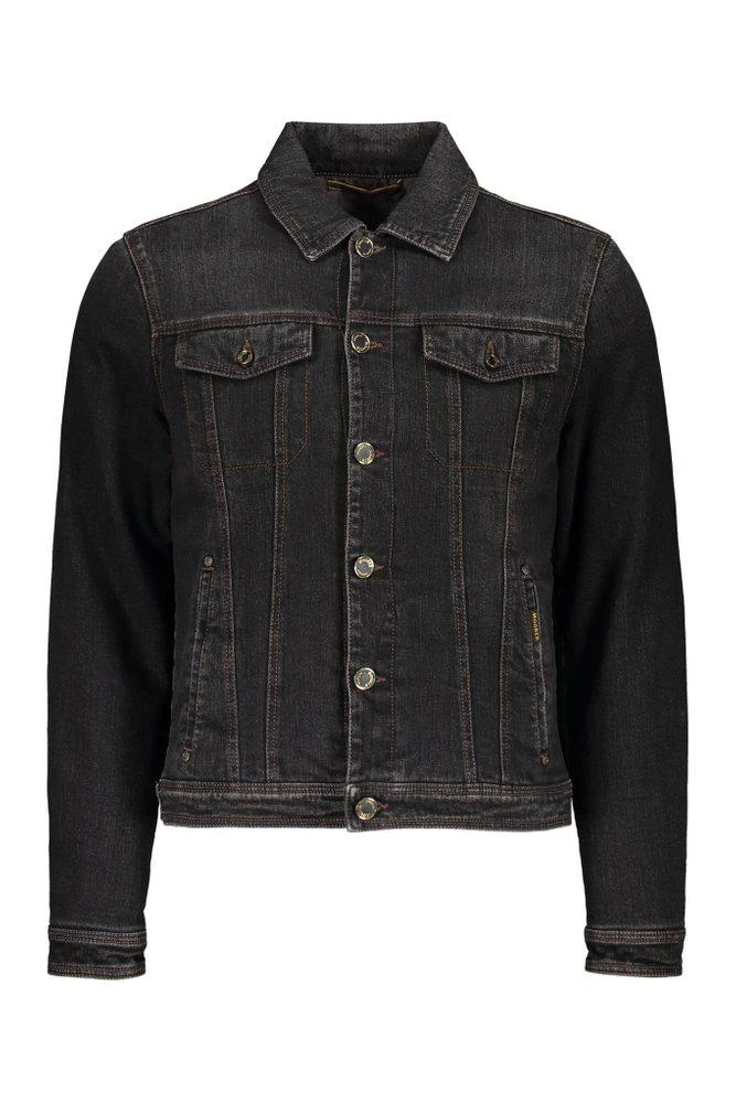 MOORER Moorer Quilted Button-Up Denim Jacket