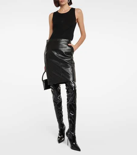 Paris Texas Lidia latex over-the-knee boots 2