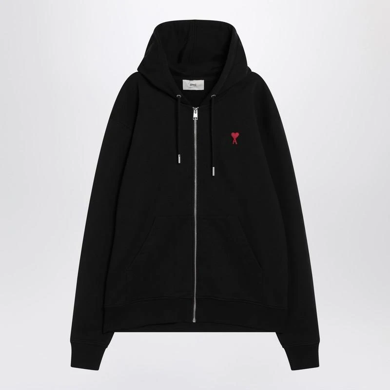AMI AMI Paris Zip-Up Sweatshirt AMI Paris De Coeur 1