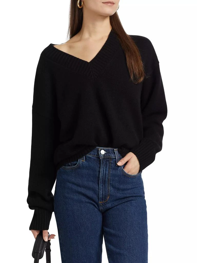 Reformation Jadey Cashmere Oversized V-Neck Sweater 3