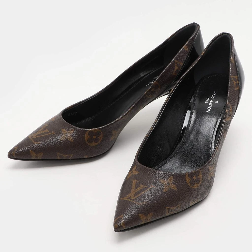 Louis Vuitton Louis Vuitton Monogram Canvas And Patent Leather Cherie Pumps Size 36.5 2