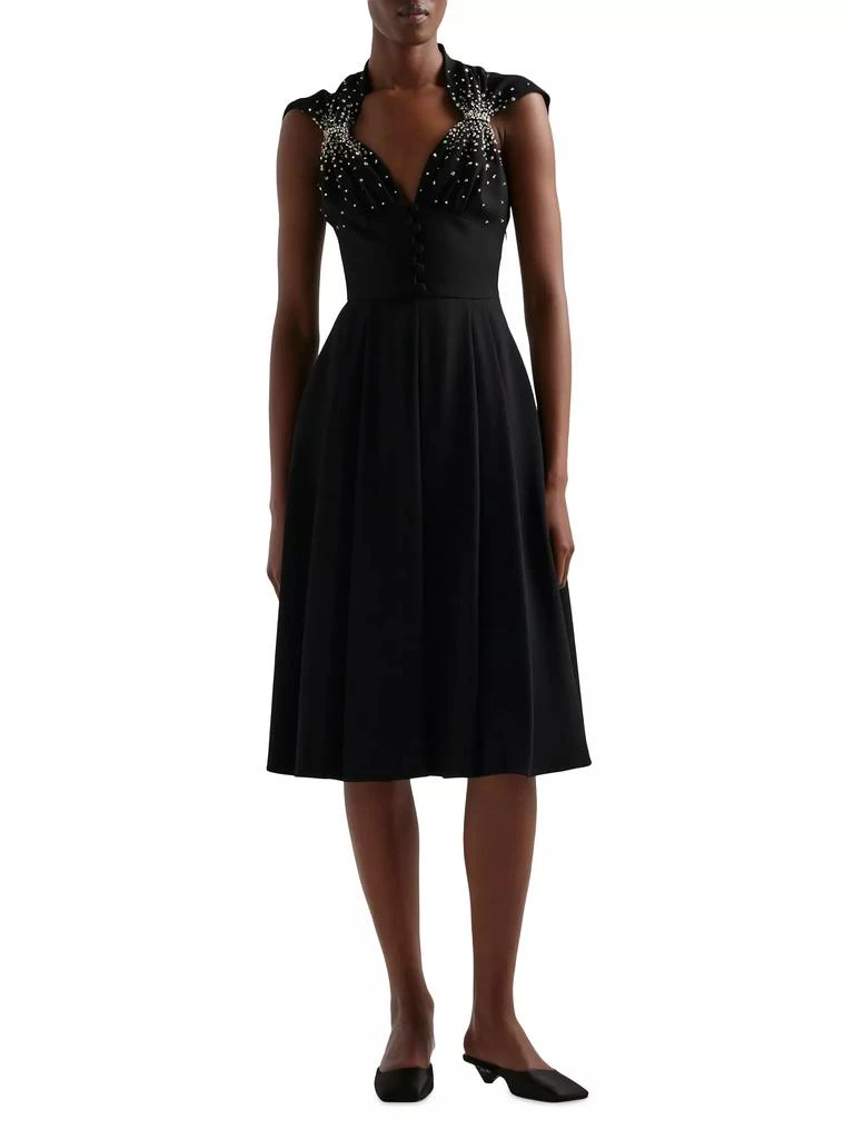 Prada Embroidered Cady Dress 2
