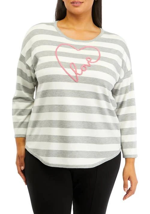 philosophy Plus Size Drop Shoulder Sweater 1