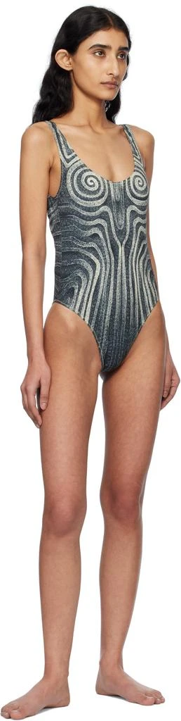 Jean Paul Gaultier Black 'The Spirale' Swimsuit 4