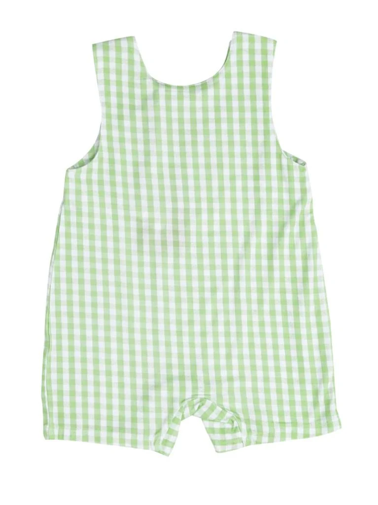 Angel Dear Baby's Sleeveless Gingham Romper 3