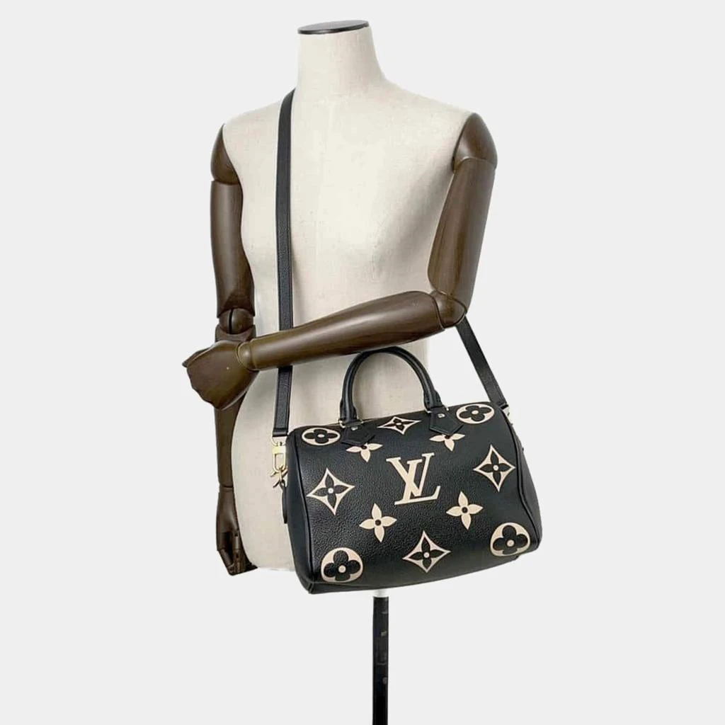 Louis Vuitton Louis Vuitton Red Bicolor Monogram Empreinte Leather Speedy Bandouliere bag Size 25 2