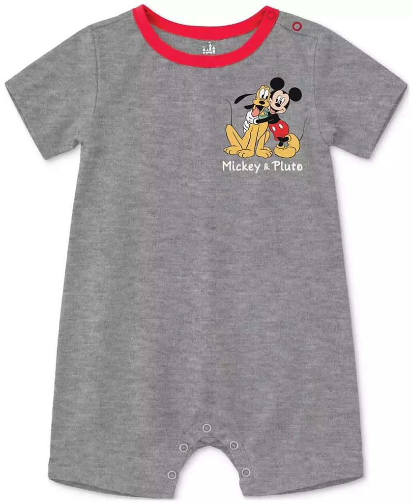 Disney Baby Mickey Mouse & Pluto Short-Sleeve Romper 1