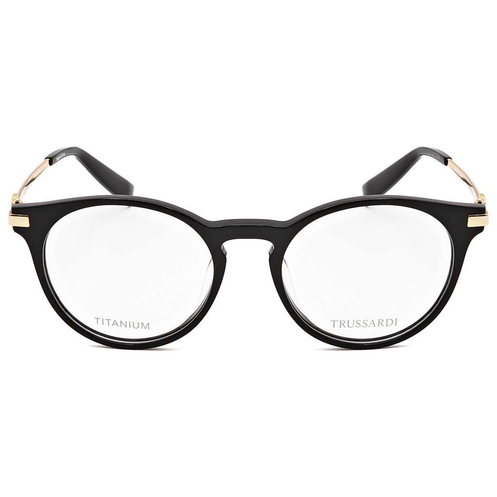 TRUSSARDI Trussardi Unisex Black Round Opticals