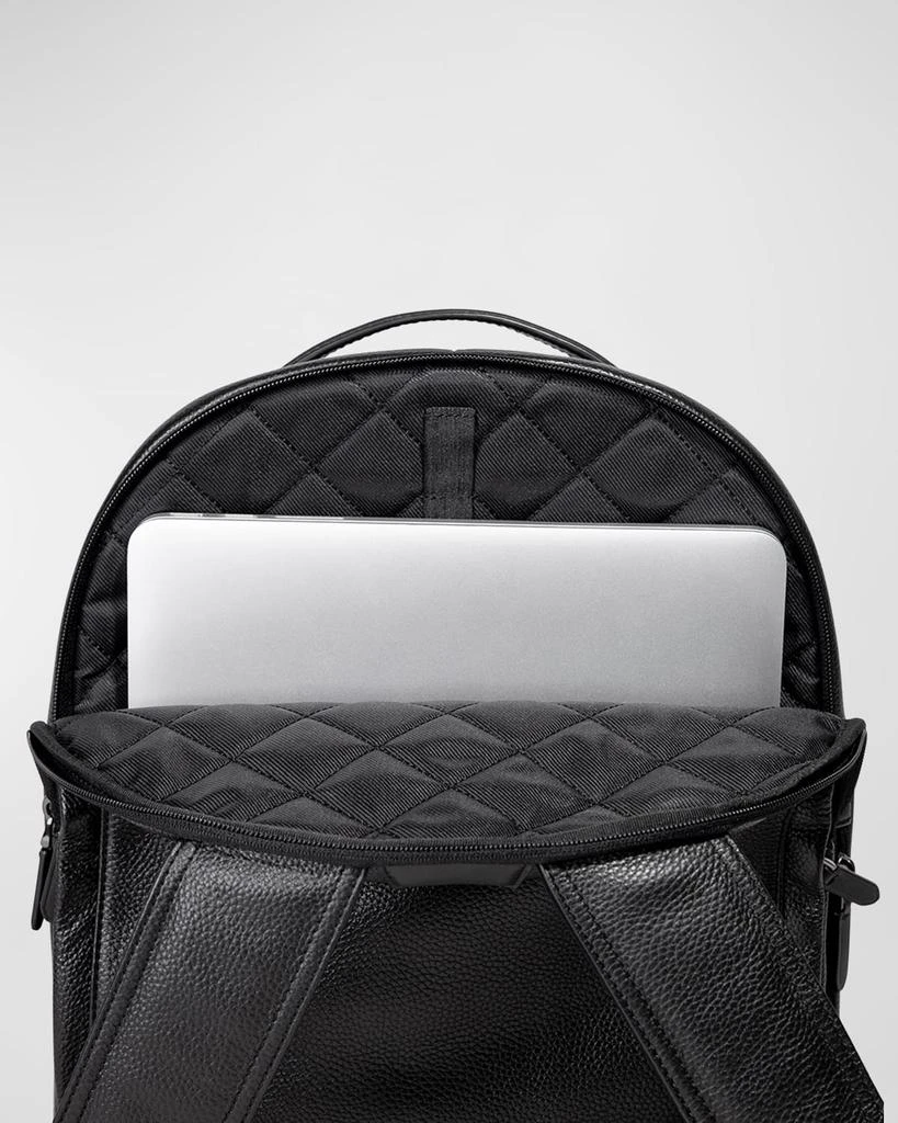 Hook + Albert Men's Leather Backpack with Padded Laptop Compartment 3