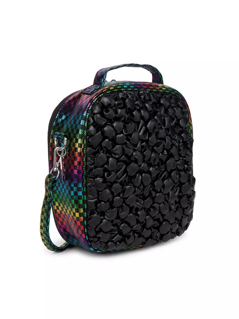 Bari Lynn Girl's Checkered Rainbow Lunch Box