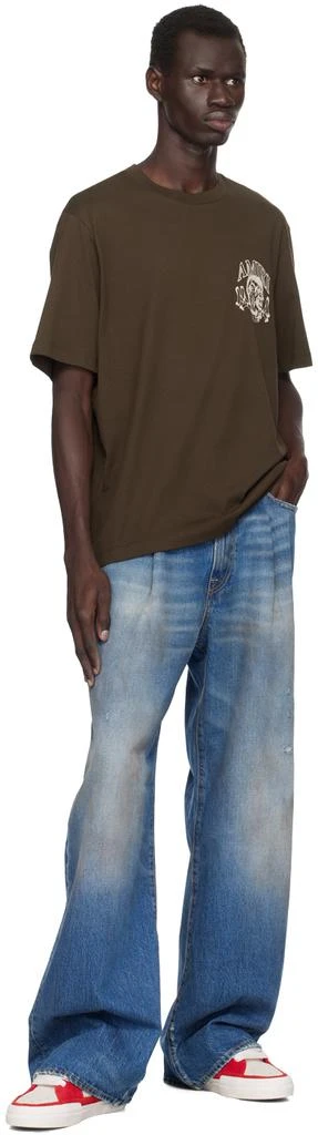 AMIRI Brown Lion Outline T-shirt 4