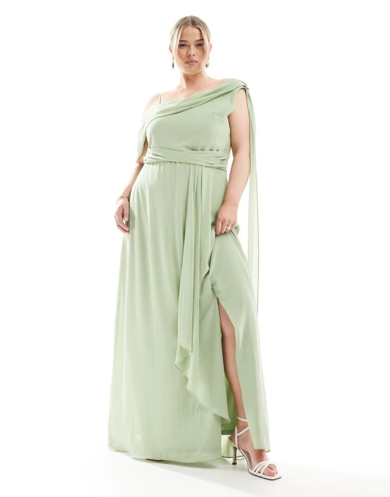 green emerald velvet dress Two Can Play That Game Maxi Dress (Sage) main image 0
