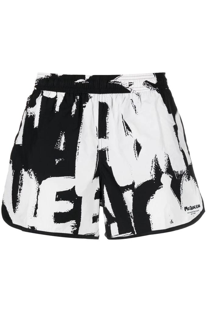 Alexander McQueen Graffiti Swim Shorts