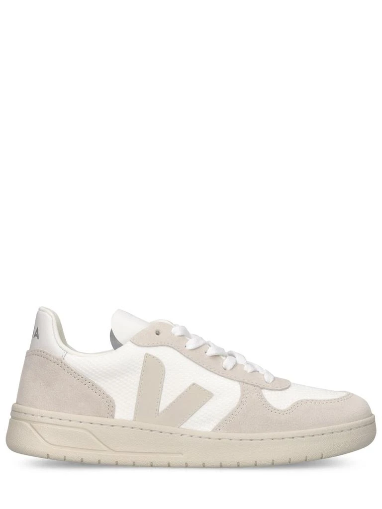 Veja V-10 Leather & Mesh Sneakers 1