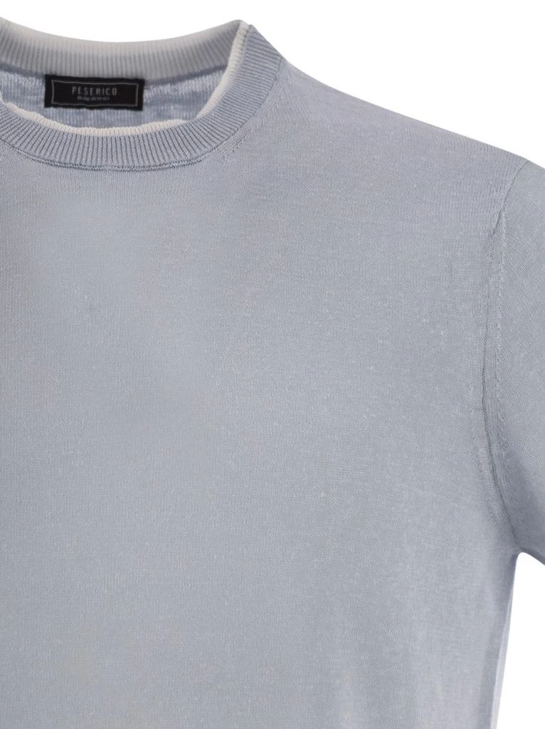 Peserico T-Shirt In Linen And Cotton Yarn 4