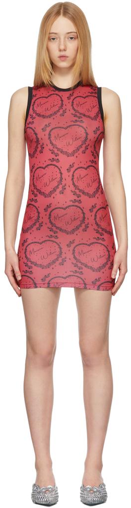 Maisie Wilen Red Muscle Beach Short Dress