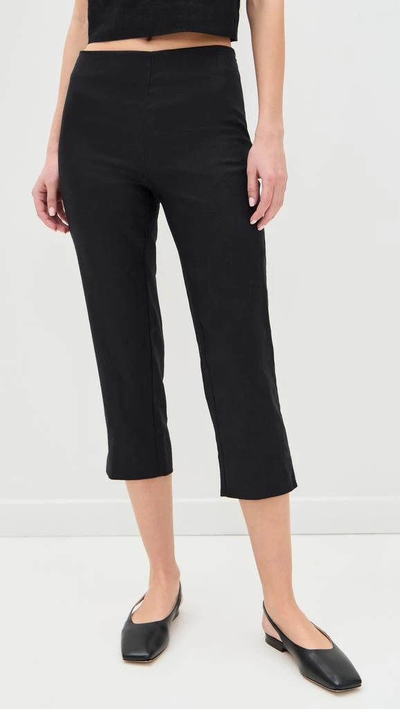 Reformation Petra Linen Pedal Pusher Pants 6