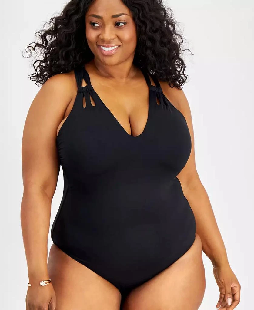 Becca Plus Size Color Code Strappy One-Piece Swimsuit 1