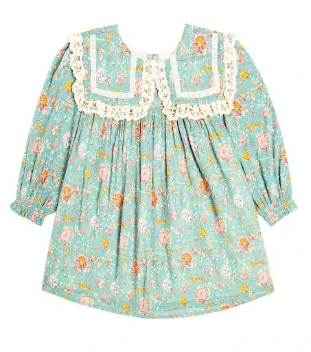 Louise Misha Arinola lace-trimmed floral cotton dress 1