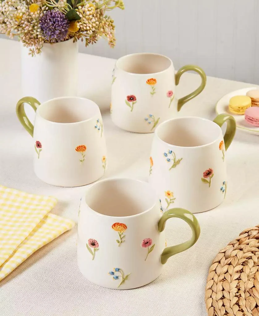 Haven Floral Mugs, Set of 4, Exclusively at Macy
s 4