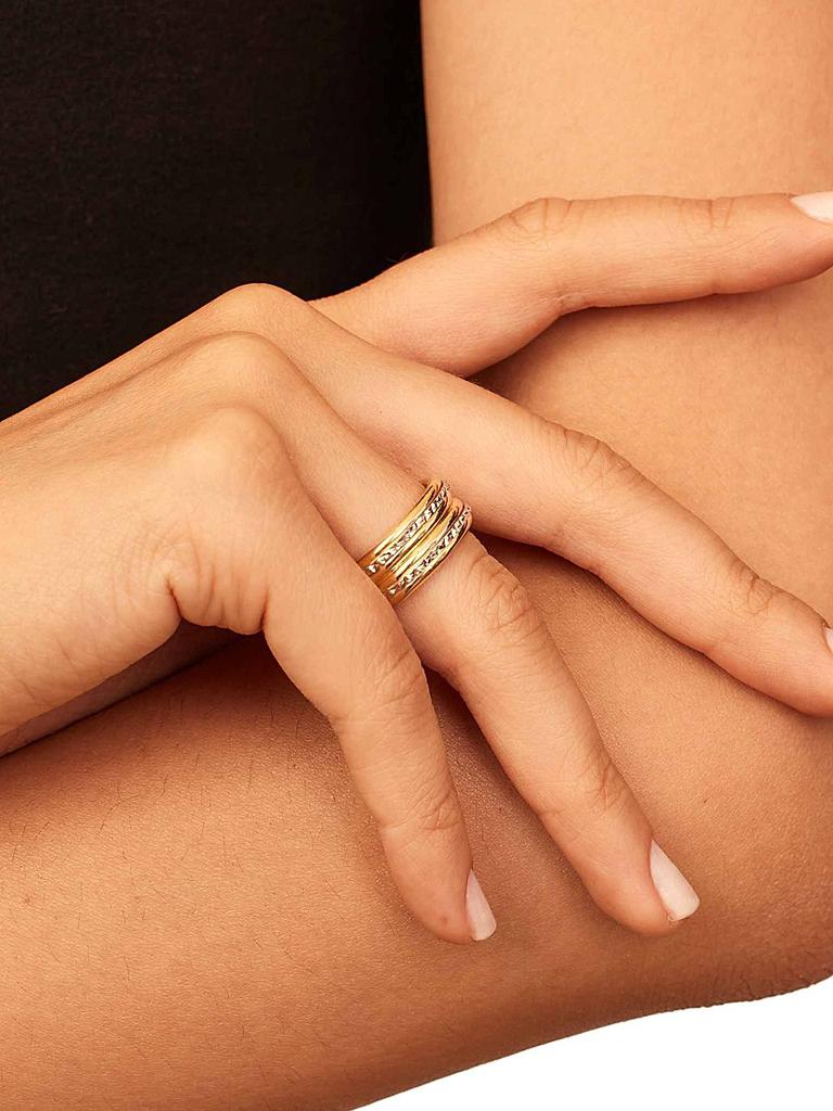 Oradina 14K Yellow Gold Always Statement Ring