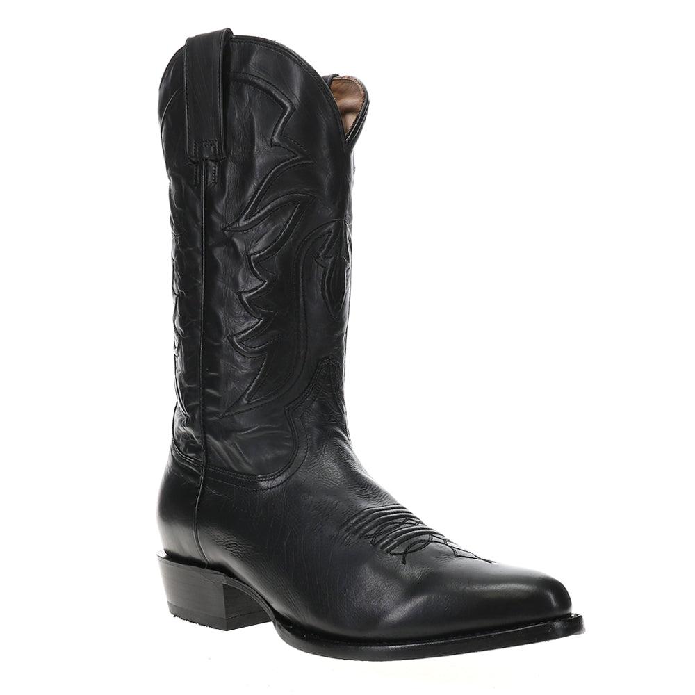 STETSON Ames Embroidery Round Toe Cowboy Boots