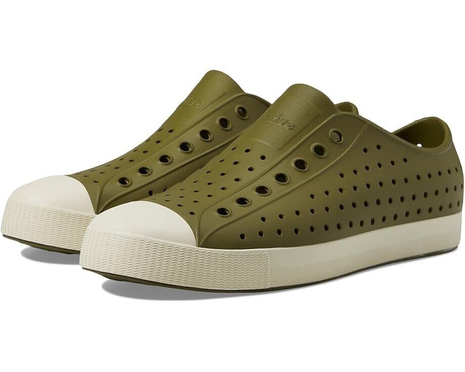 Native Jefferson Sugarlite Unisex US 5 Green Slip On Comfort Shoes ZPO2436