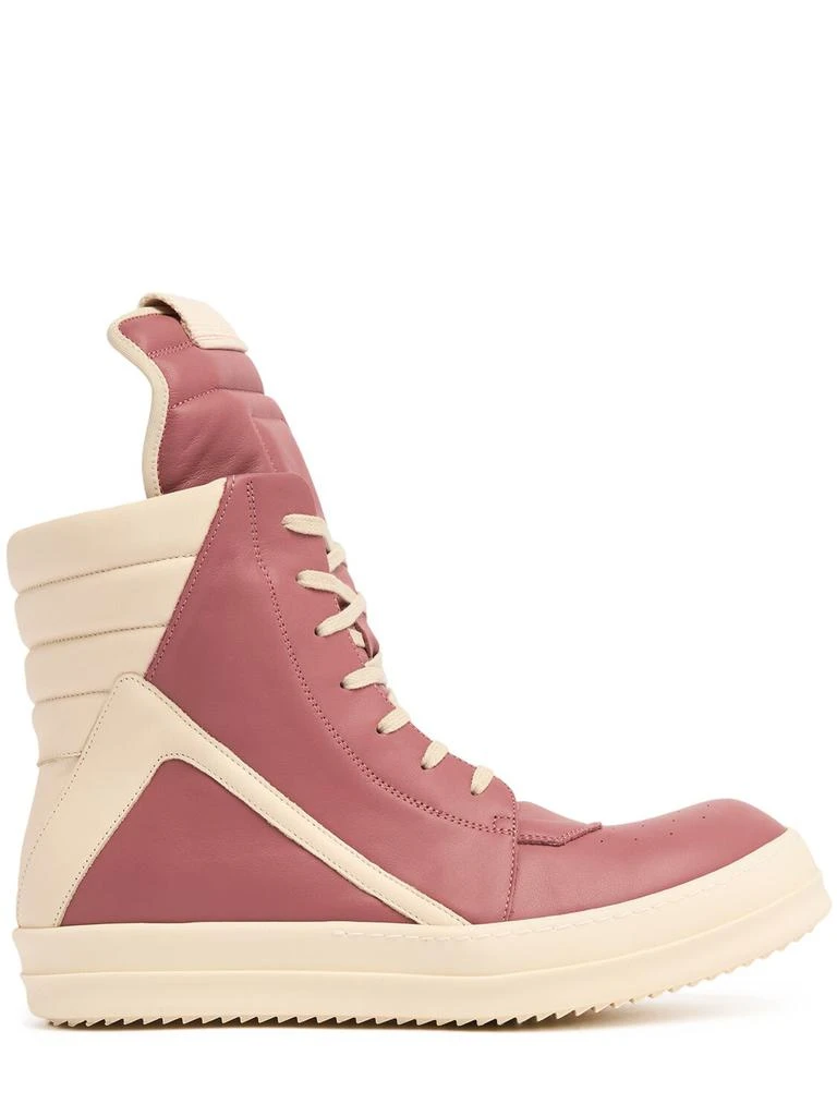 Rick Owens Geobasket Leather Sneakers 1