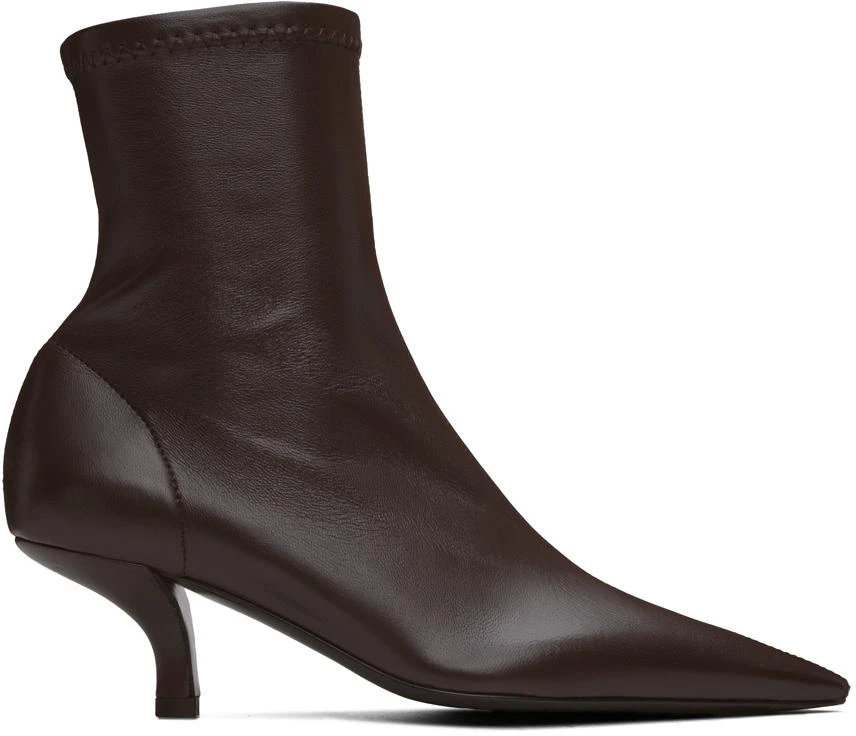 Totême Brown 'The Heeled Sock' Boots 1