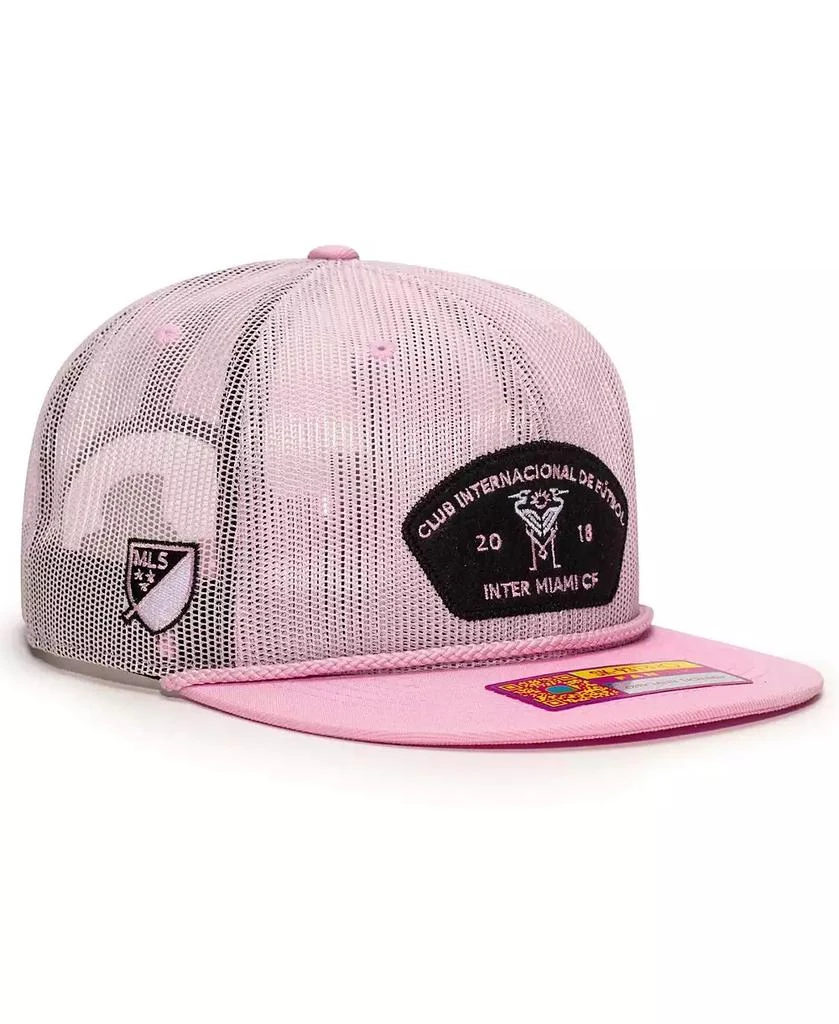 Fan Ink Men's Pink Inter Miami CF Beach Bum Snapback Hat 1