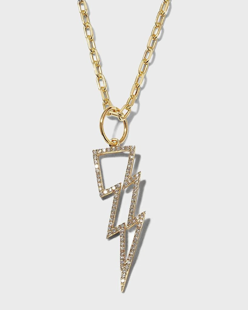 Bridget King Jewelry Hollow Lightning Bolt Necklace 1