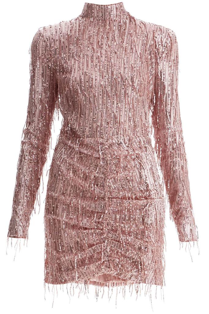 ROTATE Birger Christensen mini dress with sequin fringe