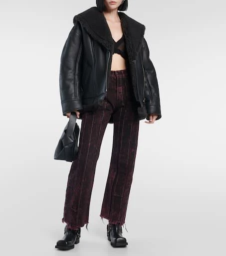 Acne Studios Shearling-lined leather jacket 2