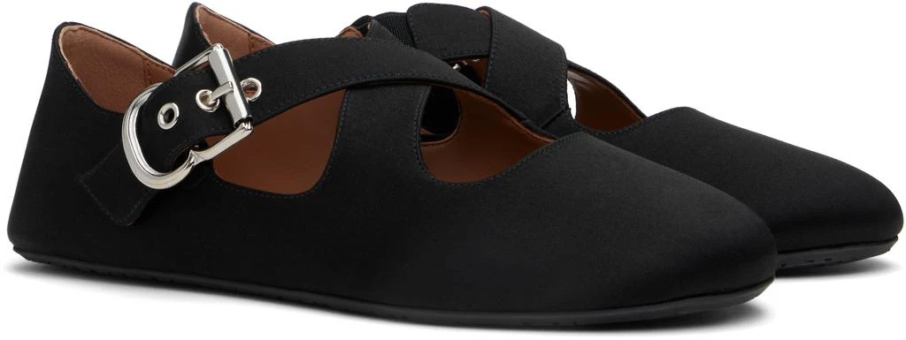 Alaïa Black Criss Cross Ballerina Flats 4