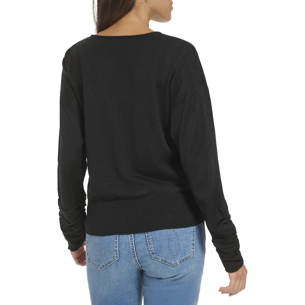 Calvin Klein Ruched Sleeve V-Neck 2
