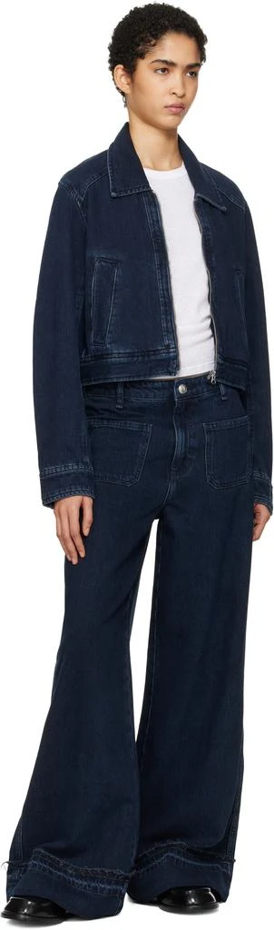 Rag & Bone Blue Anya Denim Jacket 4