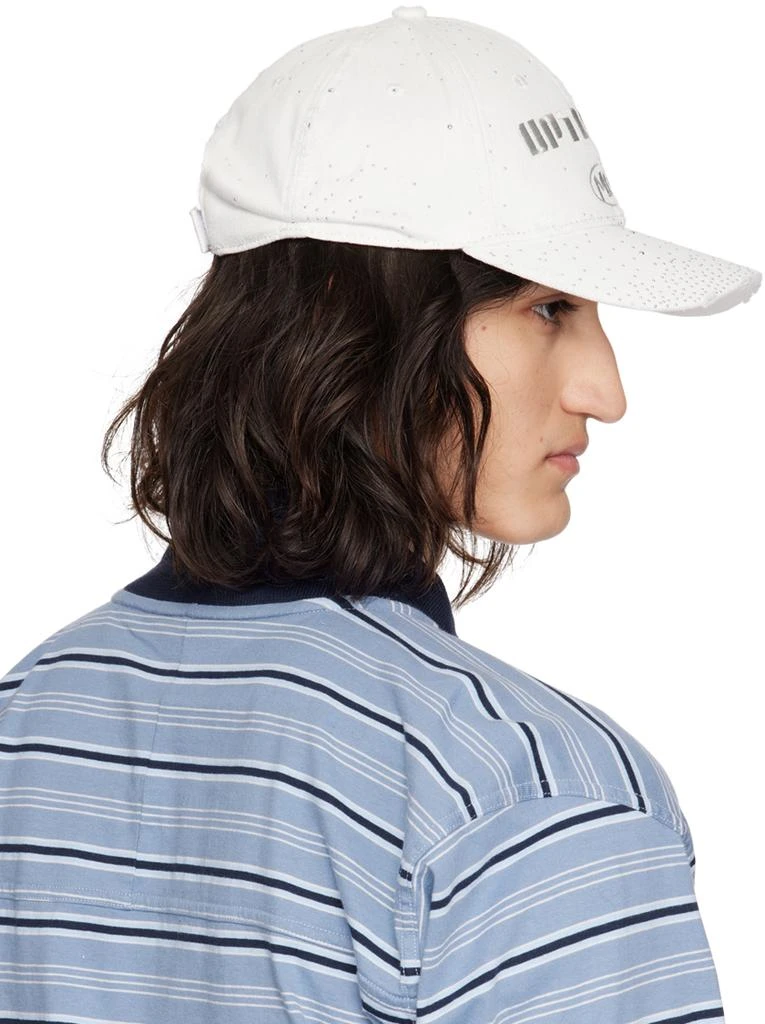 Martine Rose White Rolled Back Cap 3