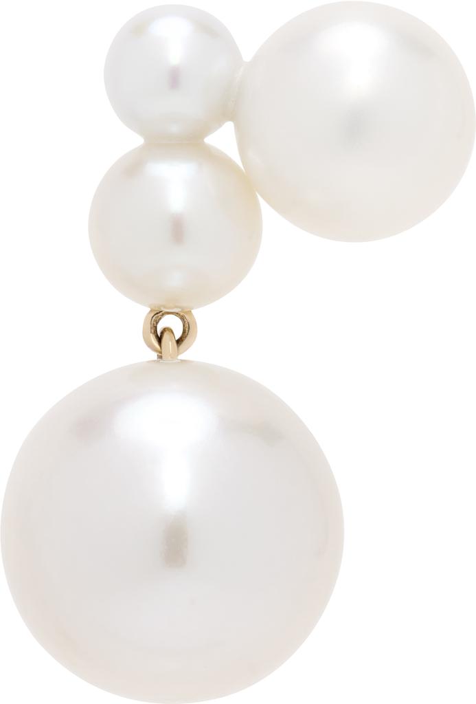 Sophie Bille Brahe Gold Stella Perle Single Earring