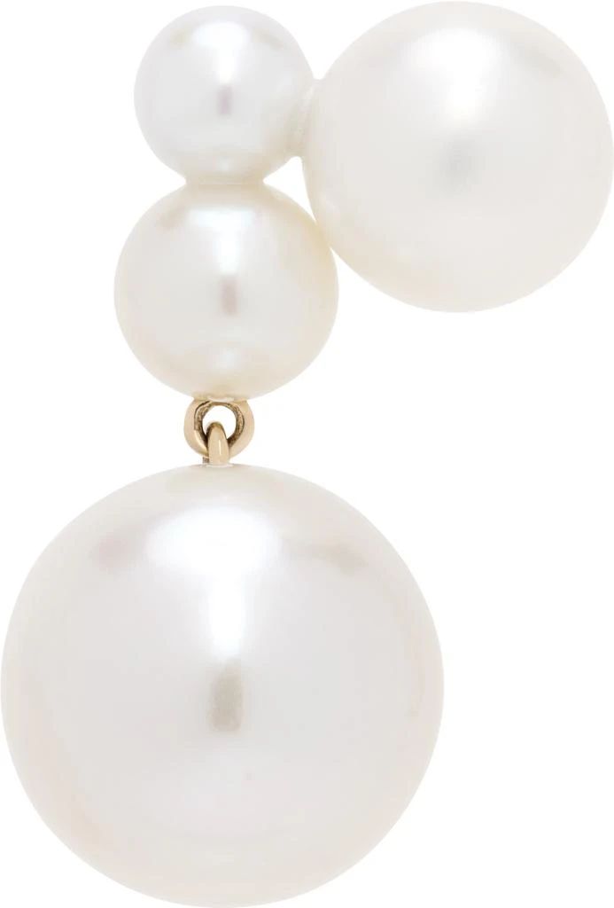 Sophie Bille Brahe Gold Stella Perle Single Earring 1