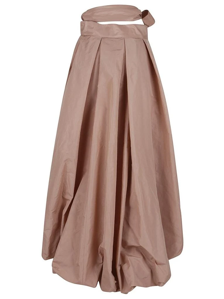PINKO Powder Pink Taffeta Evening Skirt 1