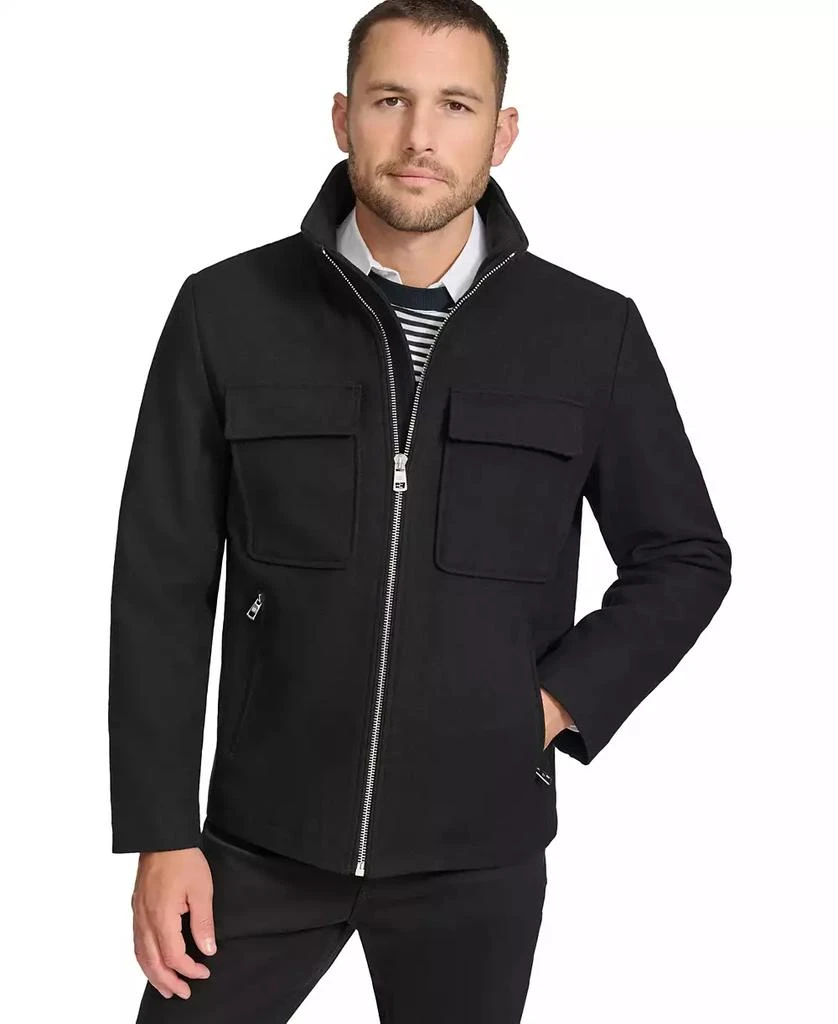 Calvin Klein Men's Hipster Full-Zip Jacket with Zip-Out Hood 1