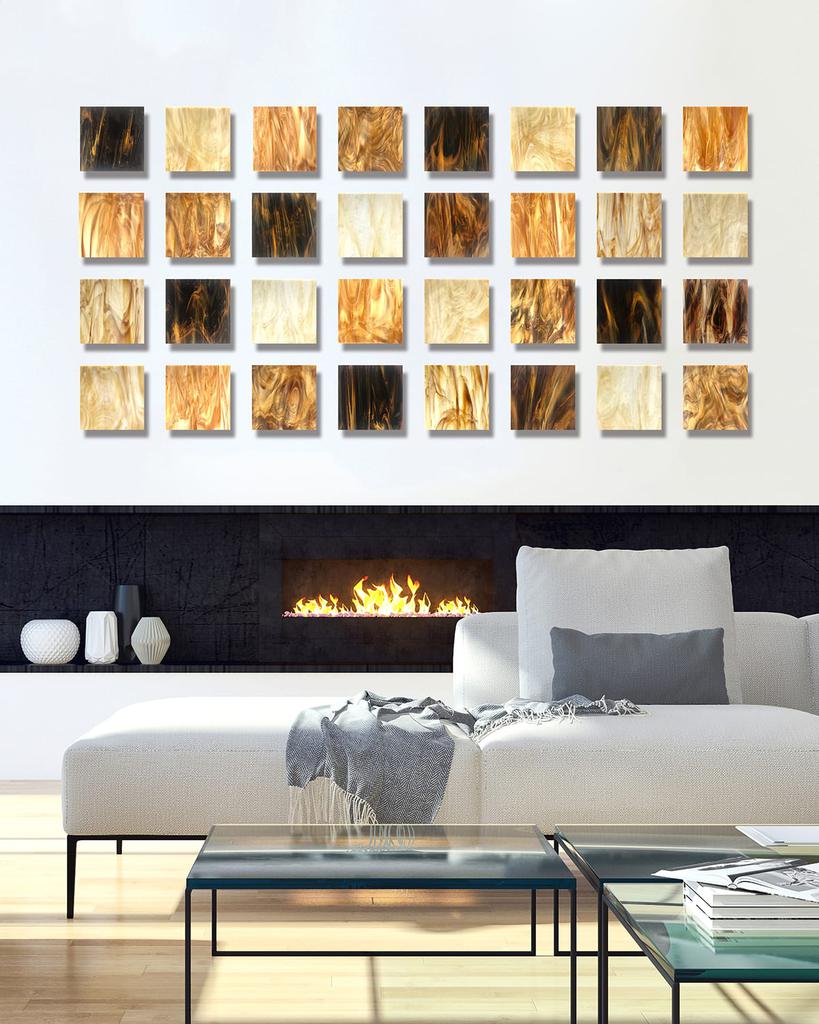 Karo Studios Earth Glass Wall Sculpture