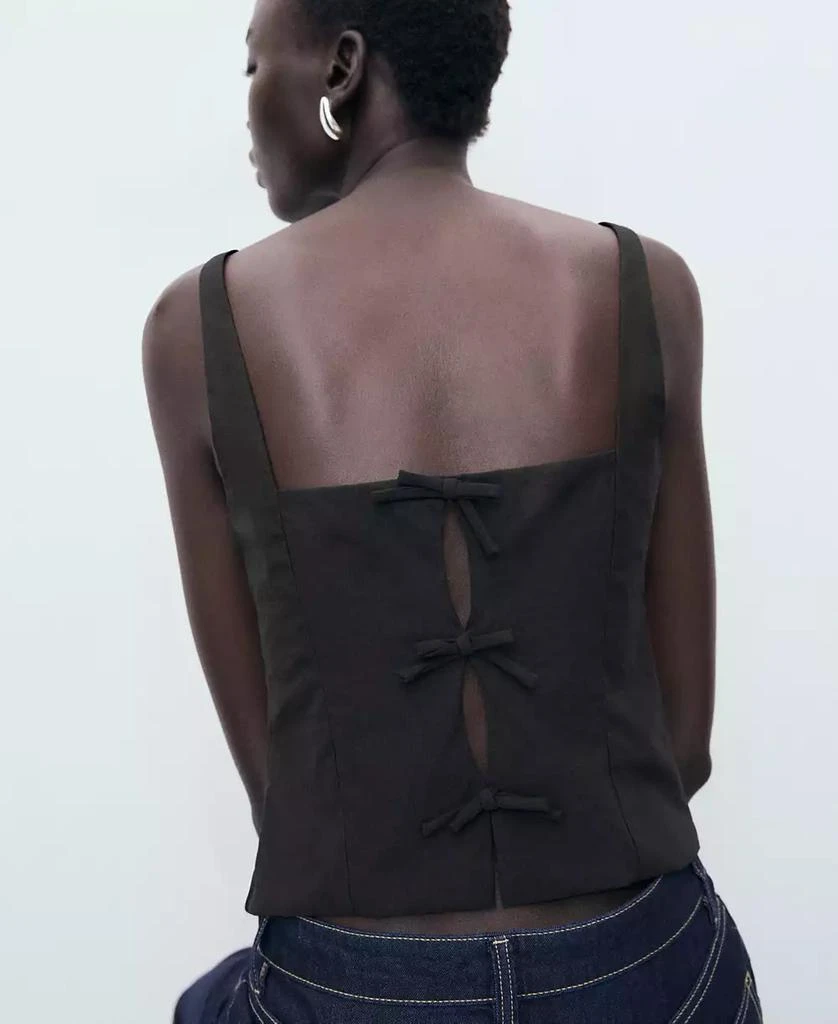 Mango Women's Back Tie Top 4