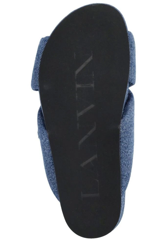 Lanvin Lanvin Crossover Open Toe Denim Slides 4