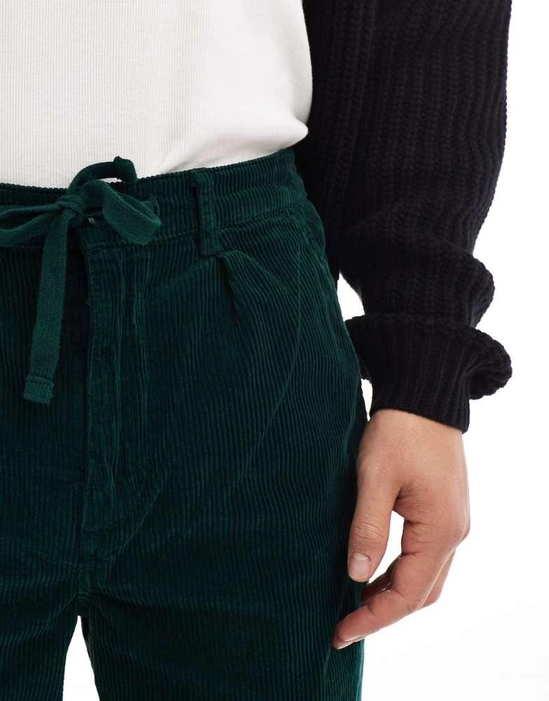 Ralph Lauren Polo Ralph Lauren Easy pleated straight cord trousers in dark green 4