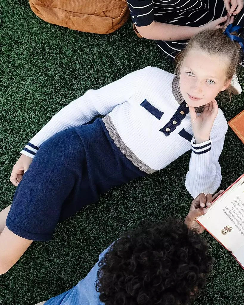 Hope
Henry Little and Big Girls
Organic Mock Neck Henley Sweater Dress 5