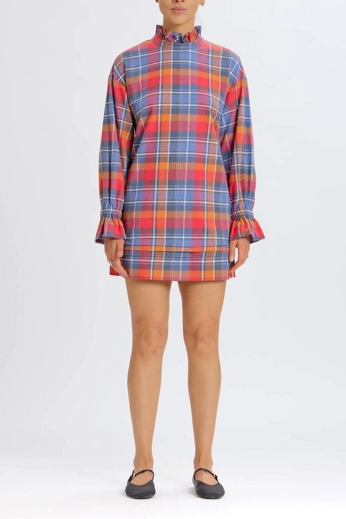 Something Navy Something Navy - Mock Neck Plaid Dress 1