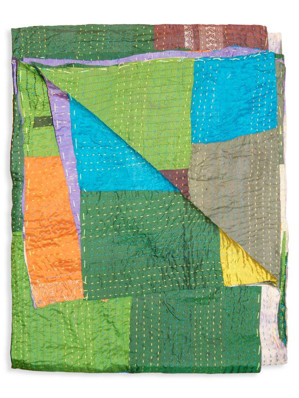 TAJ HOTEL Taj Hotel Kantha Silk Throw