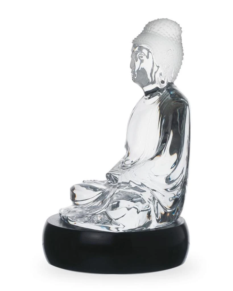 Baccarat Large Crystal Buddha Figurine 2