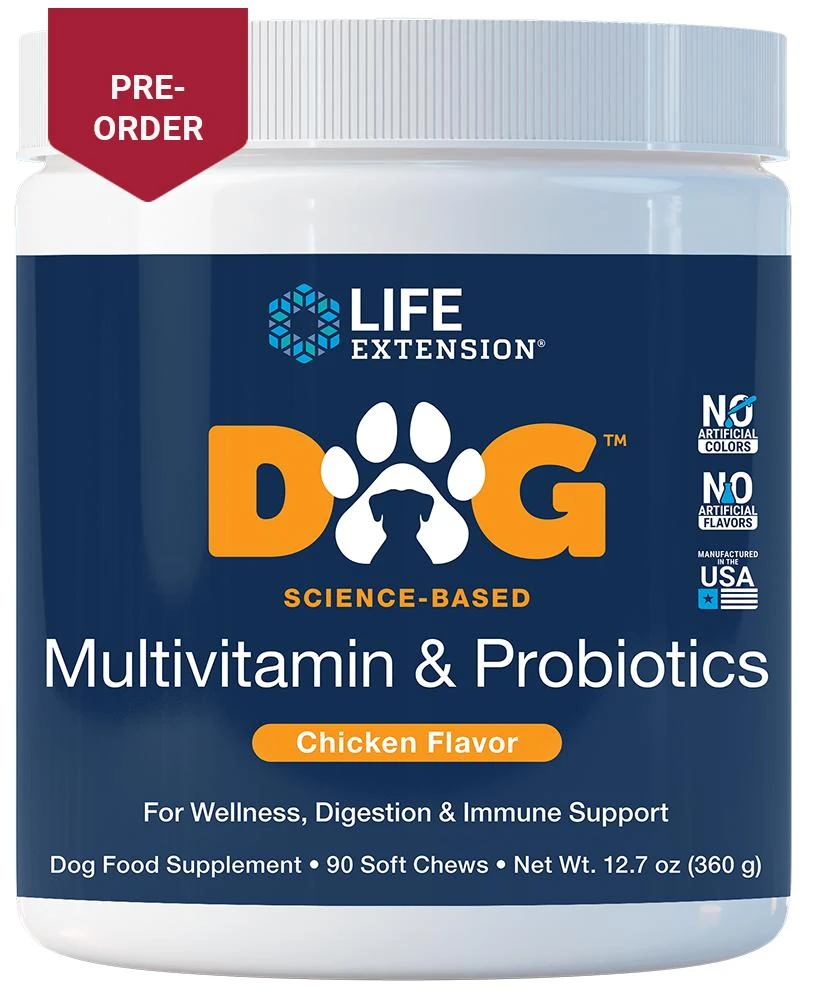 Life Extension Life Extension DOG Multivitamin & Probiotics (90 Soft Chews) 1